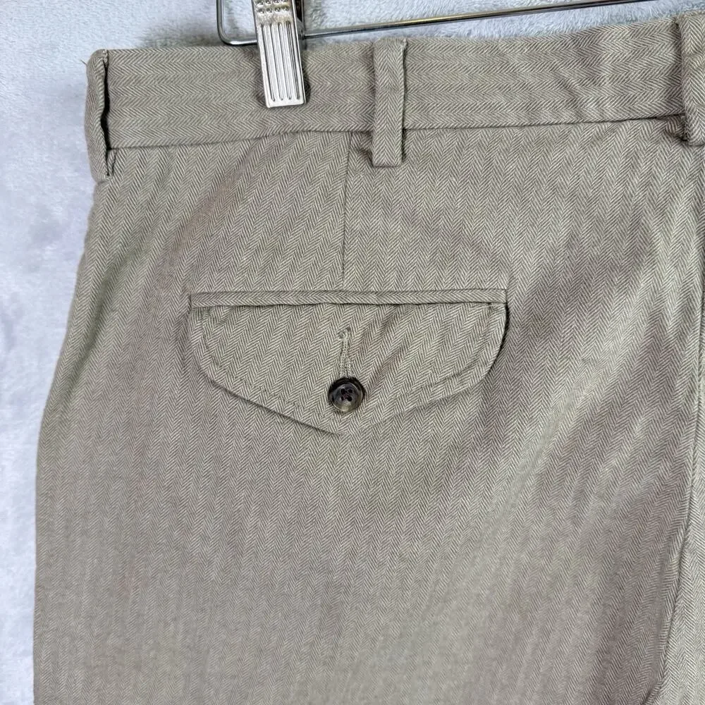 Vintage Polo Ralph Lauren Men's Chino Pants Size‎ 38/30 Tan Dress Pants Cotton